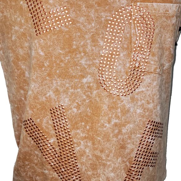 LOVE the 80s Women's Tan Sleeveless Shirt - Picture 5 of 6